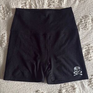 SoulCycle x Beyond Yoga Black Bike Shorts